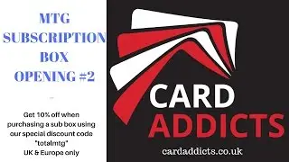 MTG | Subscription Box Opening From CardAddicts #2 | Magic the Gathering