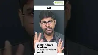 CAT - Verbal Ability | Reading Comprehension | Vocab | #mbacat #mba