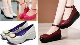 Top different footwear design wedge pumps platform heels |best shoes collection | sandals for women