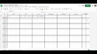 Student data tracking with Google sheets