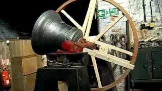 A bell on the testing stand at Taylors