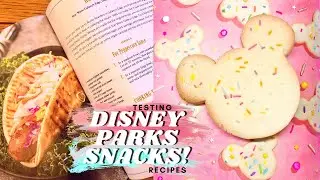 TESTING DISNEY PARKS RECIPES! | Ronto Wraps & Mickey Sugar Cookies!