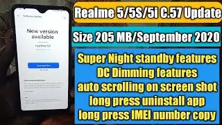 realme 5 C.57 update | realme 5i C.57 update | realme 5s C.57 Update | realme 5/5i/5s new update