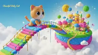 CHEERFUL BABY CAT | SCREEN SAVER | TV DEMO | MONITOR DEMO | COLOR TEST | EPISODE 23 |