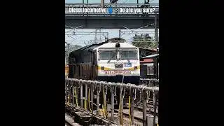 Electric Loco vs Diesel Loco 😈 indian railways#indianrailways #youtubeshorts #trending #train