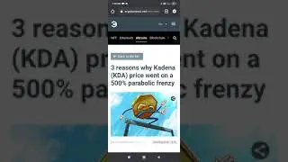 Kadena (KDA) price 500% parabolic frenzy #shorts #crypto #kdaprice #bitcoin