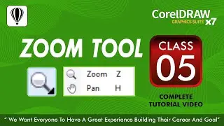 CorelDraw Zoom Tool | Tutorial For Beginners |  CorelDraw x17  Class 5 | Hindi / Urdu