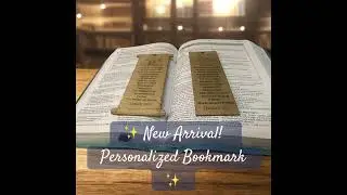 ✨ New Arrival! Personalized Bookmark ✨#bookmarks #christmastgift #custom