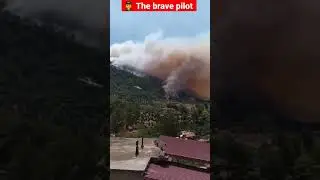 👨&zwj;✈️ The brave pilot of the Beriev Be-200 type fire extinguisher, which poured 12 tons of water...