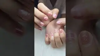 Cute nails art 🥰🩷 #nailpolish #nailsdesign #nailart #nailgel #nailsstickers #nailspaint #beautynail