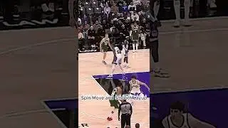 Giannis with the Spin Move and Smooth Layup!  #nba #shorts