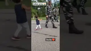 Kids respect for our soldiers 😍 #foji , #viral #crpf #shorts #trending #indian #army #status #tour