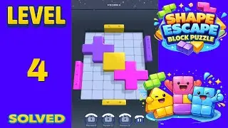Shape Escape Block Puzzle Level 4 - SOLUTION
