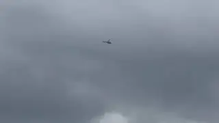 Sky News AS355 Ecureuli G-UKTV circling around