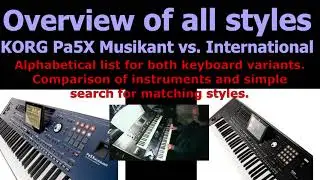 KORG Pa5X: All styles 