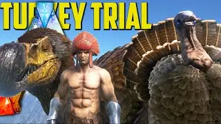 Ark Survival Evolved - Turkey Trial ! DodoRex, Chieftan Hat, Super Turkey, Wishbones - Thanksgiving