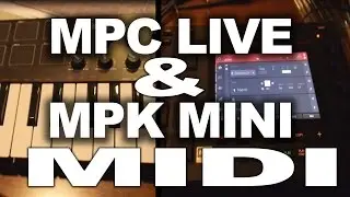 MPC LIVE and MPK MINI ....connecting MIDI