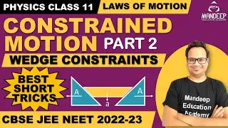 LOM 11 || Wedge Constrained Motion || Class 11 Physics || NEET JEE