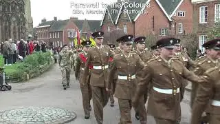 Final  March and salute of the 3Bn Mercian (the Staffords) Colours