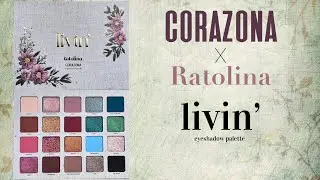 Corazona x Ratolina Livin&rsquo; Eyeshadow Palette | Closeups and Swatches