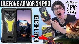 2025's Best Projector Rugged Phone! - Ulefone Armor 34 Pro Review (Pocket Movie Theater, HiFi Sound)