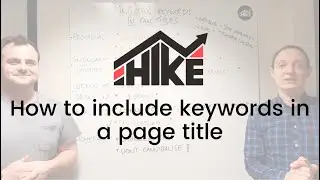 SEO For Beginners: How to include keywords in page title