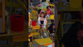 Why is that pretty Thai girl eating alone? I feel like going to keep her company.