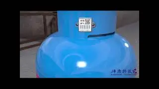 Metal ceramic cylinder tag,800 degree resistance,best choice for cylinder tracking and management