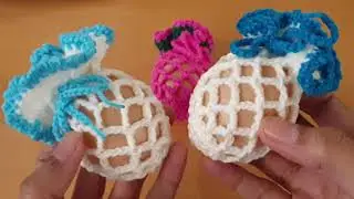 CROCHET NET EGG COSY ( KAIT SARUNG TELUR PALING ASAS DAN MUDAH)
