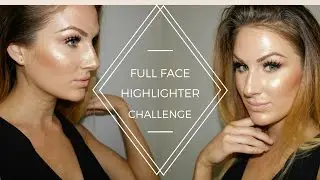 FULL FACE USING ONLY HIGHLIGHTERS CHALLENGE | Auden Hesson