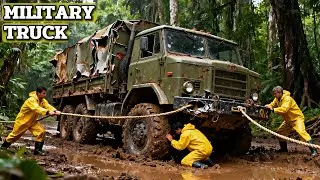 Abandoned Military Truck Found in the Jungle | 30-Year Factory Restoration (ASMR)
