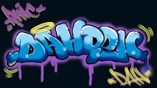 Digital Graffiti Art with H950P Huion Drawing Tablet | Featuring 'Dahren