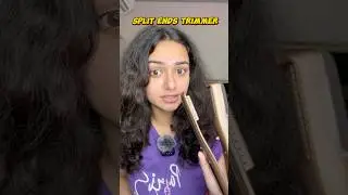 Testing out Split Ends Trimmer 😱✂️#shorts #glowwithprisha #splitends #frizzyhair #ytshorts #yt