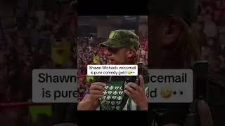 Shawn Michaels voicemail is pure comedy gold 🤣👀 #shawnmichaels #wwe #rd_wrestling #wrestling