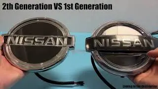 Dynamic Nissan Led Emblem Light - 2nd Generation VS 1st Generation Unbox and Review 2022