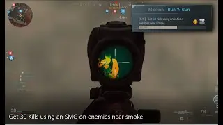 Run'n Gun - Get 30 Kills using an SMG on enemies near smoke