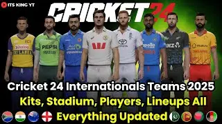Cricket 24 Latest Offline Patch | Internationals + Ashes 2025 | Everything Updated | 2025