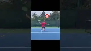 tennis volley trainer,  the faster it comes, the shorter the swing is.