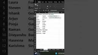 Concatenate function use in excel #excel #excelformula #formula #functions #textjoin #join #text