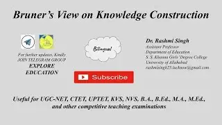 Bruner's View on Knowledge Construction