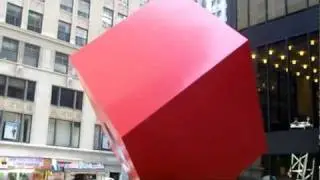 The Red Cube by Isamu Noguchi