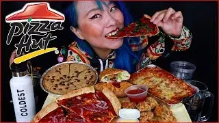 The Pizza Hut Picnic Eating Challenge #BattleRaina - Collab w/ Wayne, Katina, & Freakeating