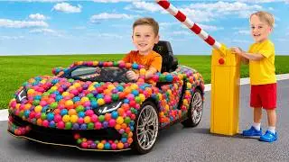 Candy Cars Challenge for Kids!