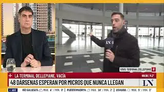La terminal Dellepiane, vacía y sin micros: se inauguró en 2017 y está prácticamente abandonada