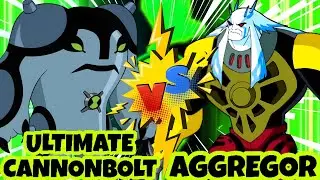 Ultimate Cannonbolt vs Ultimate Aggregor (Ben 10 xenodrome) Ultimate Cannonbolt Transformation
