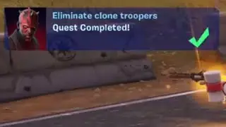 Eliminate clone troopers in Fortnite