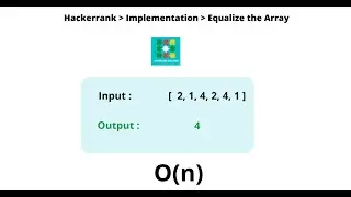 HackerRank : Equalize the Array