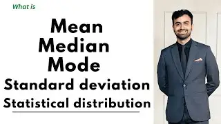 Statistical distribution, Mean, Median, Mode, Positive, Negative, Left, Right sided skew, USMLE