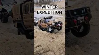 Winter RC expedition TRX4 Defender with RcDpClub #rc #offroad #crawling #trophy