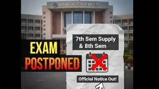 ABVMU Exam Dates Changed! 7th Sem Supple & 8th Sem Exam Latest Notice 2026 📢